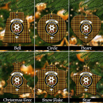 Jardine Tartan Christmas Ceramic Ornaments with Family Crest Ceramic - Tartan Vibes Clothing