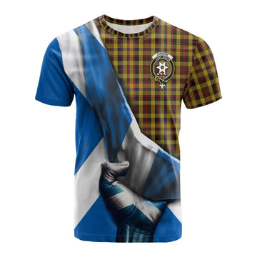 Jardine Tartan Cotton T-shirt with Family Crest Scotland Patriotic Style Kid's Shirt - Tartan Vibes Clothing
