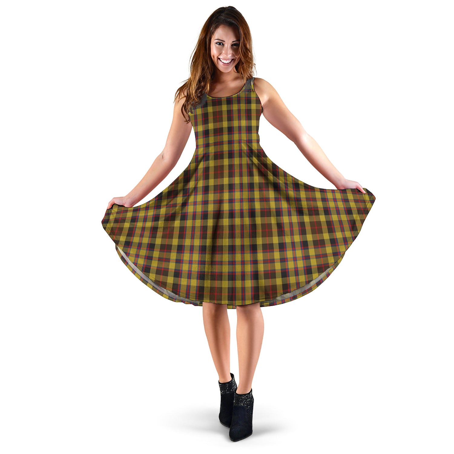 Jardine Tartan Sleeveless Midi Womens Dress XL - Tartan Vibes Clothing