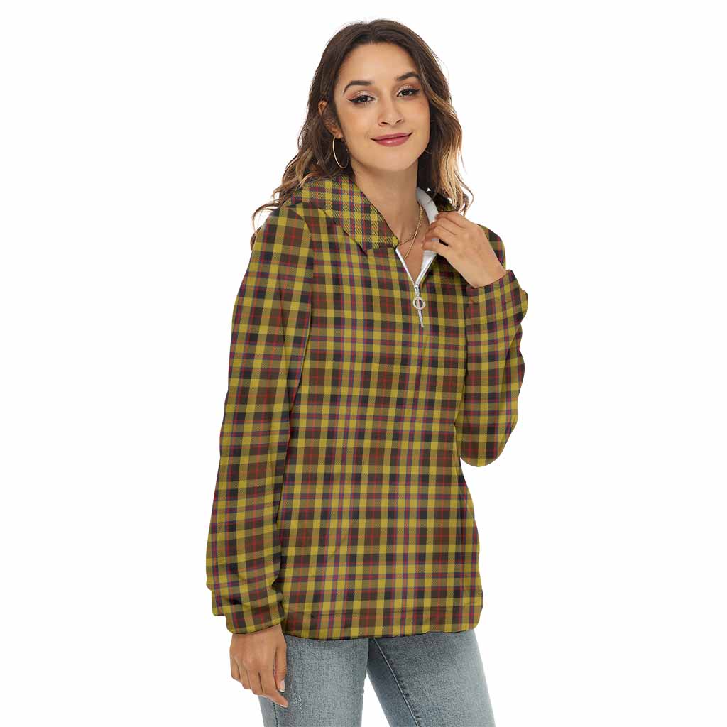 Jardine Tartan Women's Borg Fleece Hoodie with Half Zip Female - Tartan Vibes Clothing