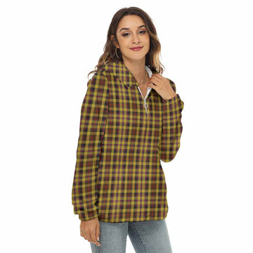 Jardine Tartan Women's Borg Fleece Hoodie with Half Zip Female - Tartan Vibes Clothing