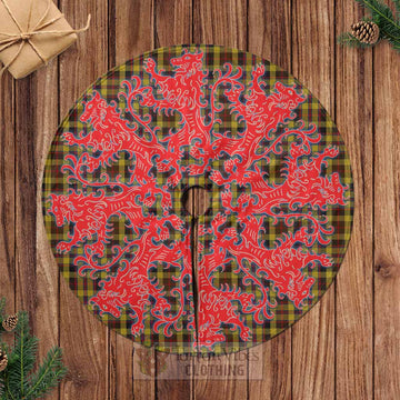 Tartan Vibes Clothing Jardine Tartan Christmas Tree Skirt Lion Rampant Style