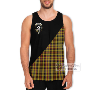 Jardine Tartan Men's Tank Top with Family Crest and Military Logo Style Men - Tartan Vibes Clothing
