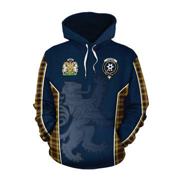 Jardine Tartan Cotton Hoodie with Family Crest and Lion Rampant Vibes Sport Style Pullover Hoodie XS - Tartan Vibes Clothing