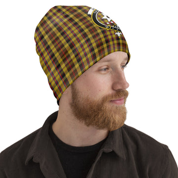 Jardine Tartan Beanies Hat with Family Crest Adult 10.8 × 11 inches - Tartan Vibes Clothing