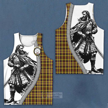 Jardine Tartan Clan Crest Men's Tank Top with Highlander Warrior Celtic Style Men - Tartan Vibes Clothing