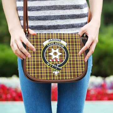 Jardine Tartan Saddle Bag with Family Crest One Size 9.05*3.35*7.48 inch - Tartan Vibes Clothing