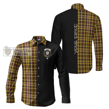 Jardine Tartan Long Sleeve Button Shirt with Family Crest and Half Of Me Style Men's Shirt S - Tartanvibesclothing Shop