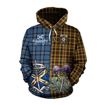 Jardine Tartan Cotton Hoodie Happy St. Andrew's Day Half Tartan Style Pullover Hoodie XS - Tartan Vibes Clothing