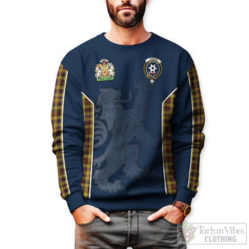 Jardine Tartan Sweater with Family Crest and Lion Rampant Vibes Sport Style
