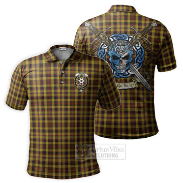 Jardine Tartan Polo Shirt with Family Crest Celtic Skull Style Kid - Tartan Vibes Clothing