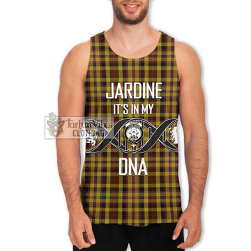 Jardine Tartan Men's Tank Top with Family Crest DNA In Me Style Men - Tartan Vibes Clothing
