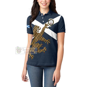 Jardine Tartan Lion Rampant Women's Polo Shirt Proudly Display Your Heritage with Alba Gu Brath and Clan Name Women - Tartan Vibes Clothing