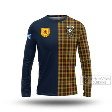Jardine Tartan Long Sleeve T-Shirt Alba with Scottish Lion Royal Arm Half Style Unisex - Tartan Vibes Clothing