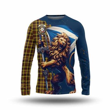 Jardine Tartan Family Crest Long Sleeve T-Shirt with Scottish Majestic Lion Unisex - Tartan Vibes Clothing