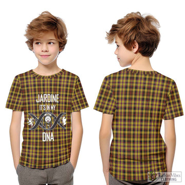 Jardine Tartan Kid T-Shirt with Family Crest DNA In Me Style Youth XL Size14 - Tartan Vibes Clothing