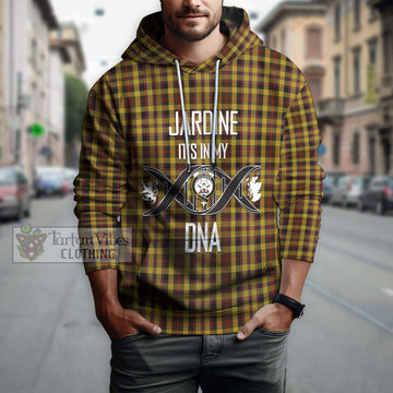 Jardine Tartan Hoodie with Family Crest DNA In Me Style Pullover Hoodie - Tartan Vibes Clothing