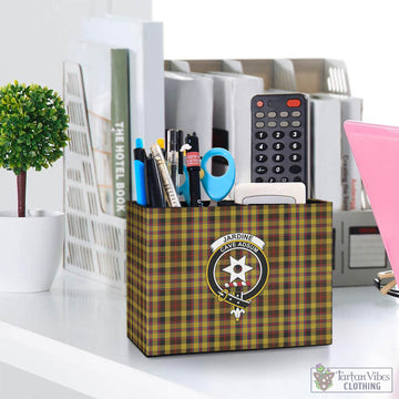 Jardine Tartan Pen Holder with Family Crest One Size 5.9"(L)*2.7"(W)*4.3"(H) - Tartan Vibes Clothing