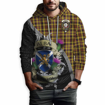 Jardine Tartan Family Crest Hoodie Lion Rampant Royal Thistle Shield Celtic Inspired Pullover Hoodie - Tartan Vibes Clothing