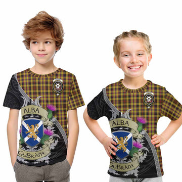 Jardine Tartan Family Crest Kid T-Shirt Lion Rampant Royal Thistle Shield Celtic Inspired Youth XL Size14 - Tartan Vibes Clothing