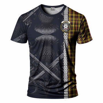 Jardine Tartan T-Shirt with Family Crest Cross Sword Thistle Celtic Vibes Kid's Shirt - Tartan Vibes Clothing