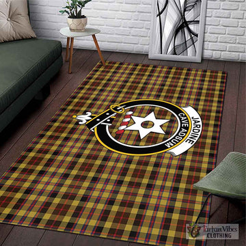 Jardine Tartan Area Rug with Family Crest L 59*86 inch (150x220 cm) - Tartan Vibes Clothing