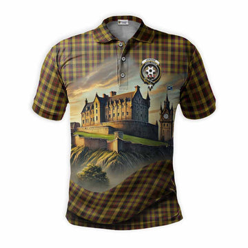 Tartan Vibes Clothing Jardine Tartan Family Crest Polo Shirt with Scottish Ancient Castle Stype