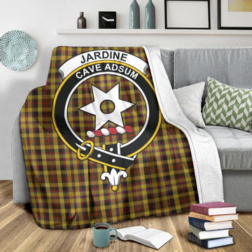 Jardine Tartan Blanket with Family Crest X-Large 59 x 79 inches 150 x 200 cm - Tartan Vibes Clothing