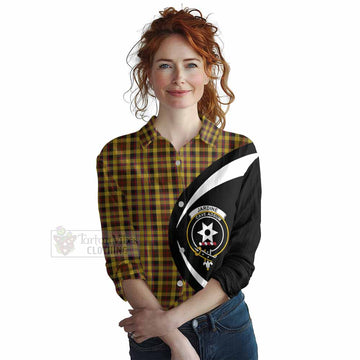Jardine Tartan Women's Casual Shirt with Family Crest Circle Style Female - Tartan Vibes Clothing