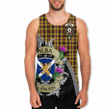 Jardine Tartan Family Crest Men's Tank Top Lion Rampant Royal Thistle Shield Celtic Inspired Men - Tartan Vibes Clothing