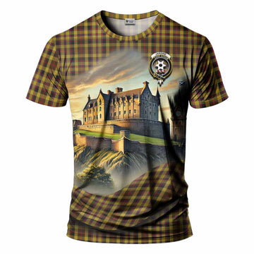Jardine Tartan Family Crest T-Shirt with Scottish Ancient Castle Style Kid's Shirt - Tartan Vibes Clothing