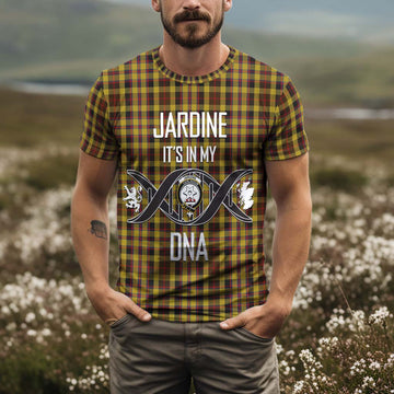 Jardine Tartan T-Shirt with Family Crest DNA In Me Style Kid's Shirt - Tartan Vibes Clothing