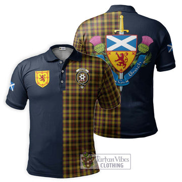 Jardine Tartan Polo Shirt Alba with Scottish Lion Royal Arm Half Style Kid - Tartan Vibes Clothing