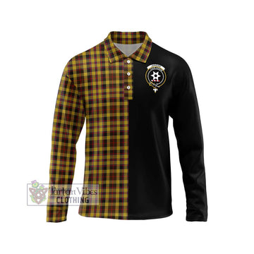 Jardine Tartan Long Sleeve Polo Shirt with Family Crest and Half Of Me Style Unisex - Tartan Vibes Clothing