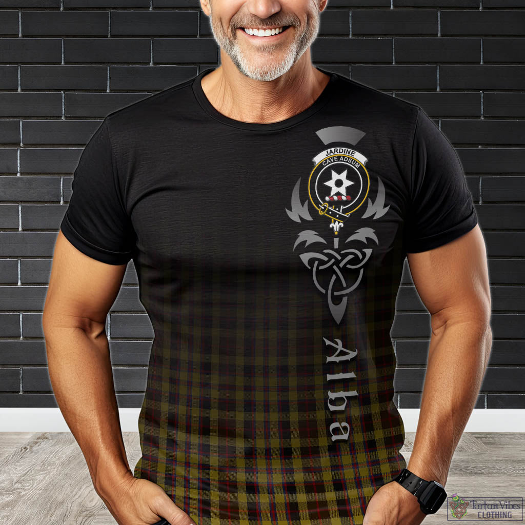 Jardine Tartan T-Shirt Featuring Alba Gu Brath Family Crest Celtic Inspired Kid's Shirt - Tartan Vibes Clothing