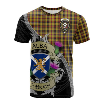 Jardine Tartan Family Crest Cotton T-shirt Lion Rampant Royal Thistle Shield Celtic Inspired Kid's Shirt - Tartan Vibes Clothing