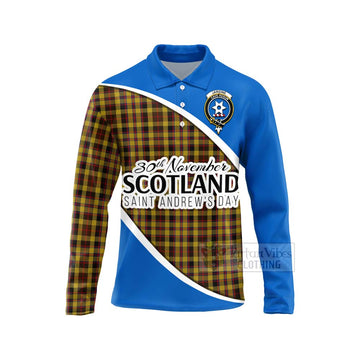 Jardine Family Crest Tartan Long Sleeve Polo Shirt Celebrate Saint Andrew's Day in Style Unisex - Tartan Vibes Clothing