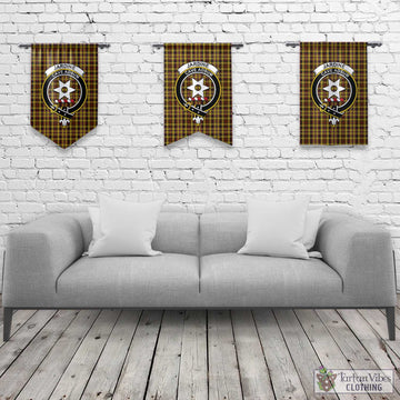 Jardine Tartan Gonfalon, Tartan Banner with Family Crest Rectangle - Tartan Vibes Clothing