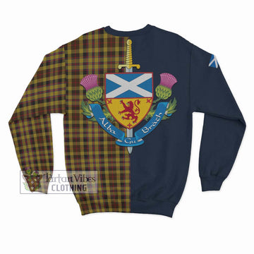 Jardine Tartan Sweatshirt Alba with Scottish Lion Royal Arm Half Style - Tartan Vibes Clothing