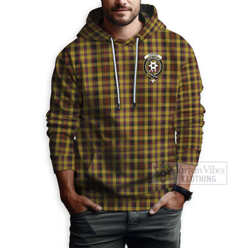 Jardine Tartan Hoodie with Family Crest and Bearded Skull Holding Bottles of Whiskey - Tartan Vibes Clothing