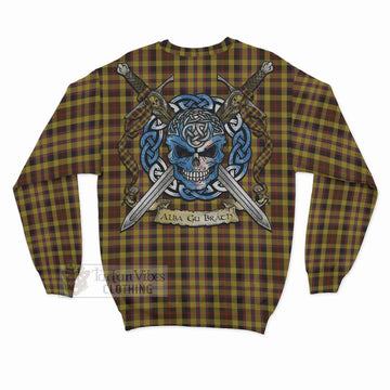 Jardine Tartan Sweatshirt with Family Crest Celtic Skull Style - Tartan Vibes Clothing