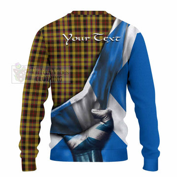 Jardine Tartan Knitted Sweater with Family Crest Scotland Patriotic Style - Tartan Vibes Clothing