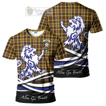 Jardine Tartan Cotton T-shirt with Alba Gu Brath Regal Lion Emblem Women's Shirt - Tartan Vibes Clothing