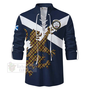 Jardine Tartan Lion Rampant Ghillie Kilt Shirt Proudly Display Your Heritage with Alba Gu Brath and Clan Name - Tartan Vibes Clothing