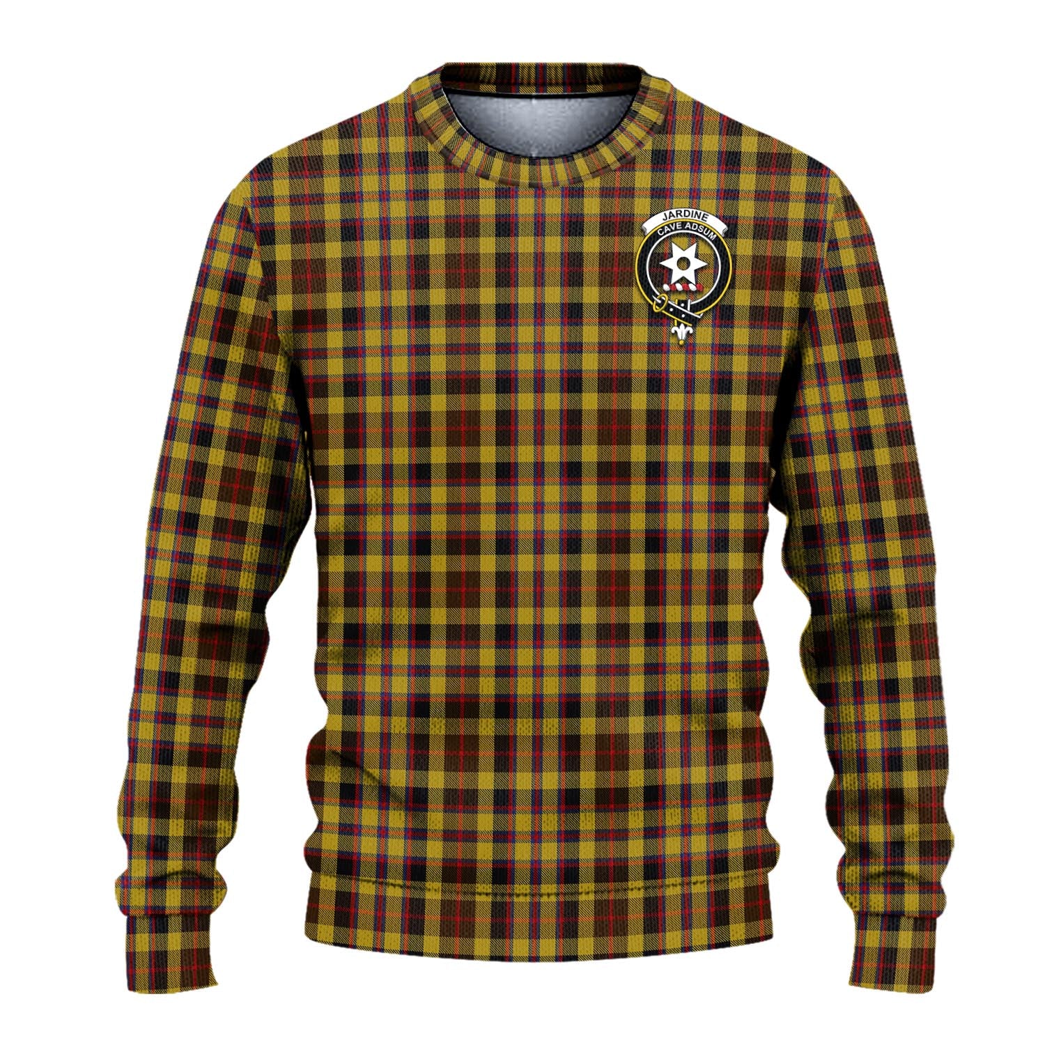 Jardine Tartan Ugly Sweater with Family Crest - Tartan Vibes Clothing