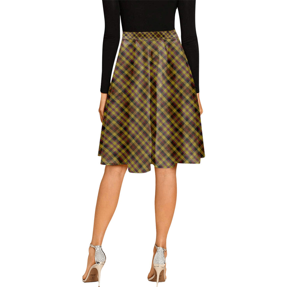 Jardine Tartan Melete Pleated Midi Skirt Cross Style - Tartan Vibes Clothing