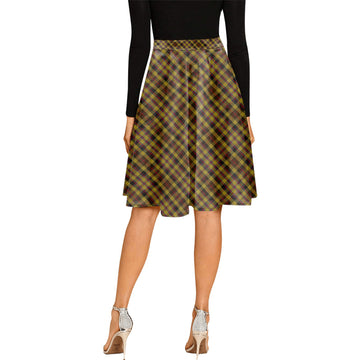 Jardine Tartan Melete Pleated Midi Skirt Cross Style - Tartan Vibes Clothing