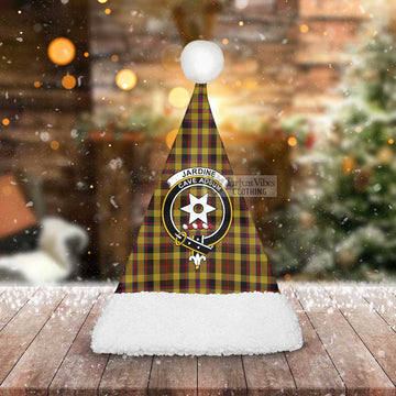 Jardine Tartan Christmas Santa Hats with Family Crest - Tartan Vibes Clothing