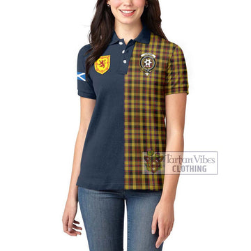 Jardine Tartan Women's Polo Shirt Alba with Scottish Lion Royal Arm Half Style - Tartan Vibes Clothing