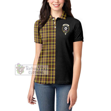 Jardine Tartan Women's Polo Shirt with Family Crest and Half Of Me Style - Tartan Vibes Clothing